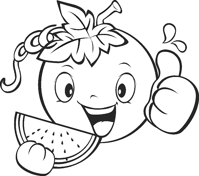 Get the fruit bowl coloring pages