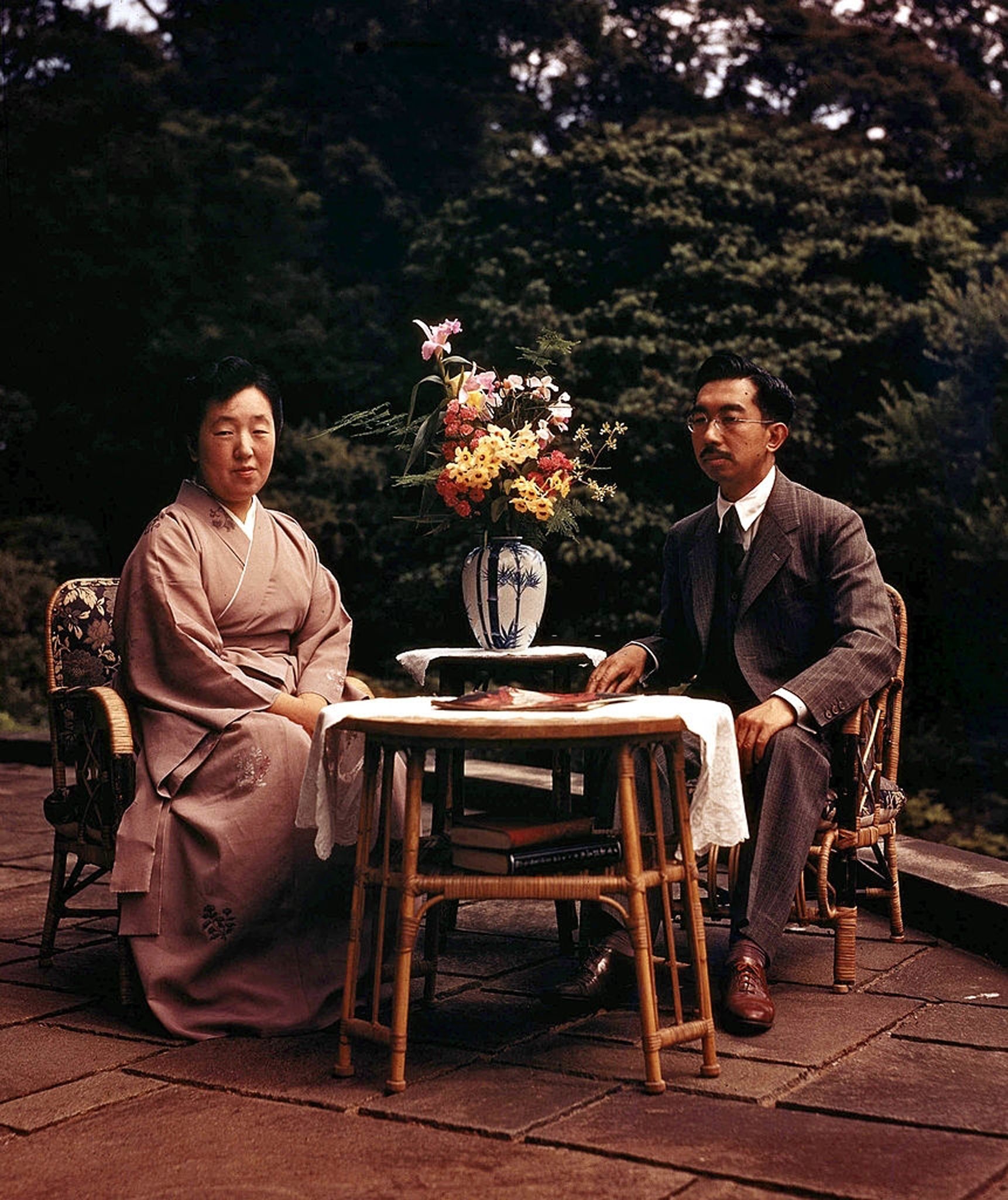 World War II in Color Emperor Hirohito and His Empress