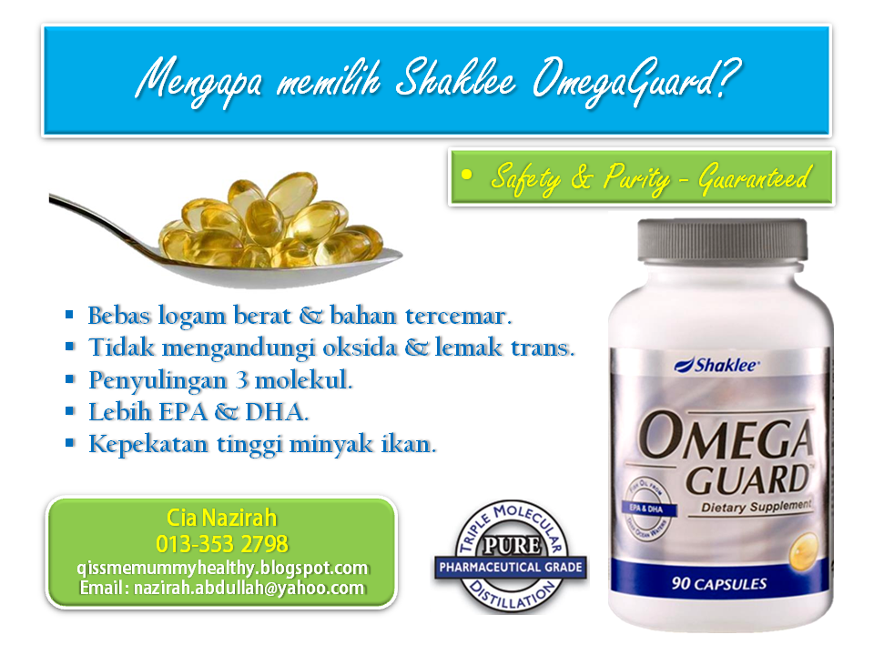 Vitamin untuk Extra Sihat! OMEGA GUARD SHAKLEE MINYAK IKAN BERMUTU