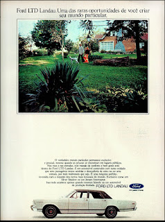 Ford LTD - Landau,  brazilian advertising cars in the 70. os anos 70. história da década de 70; Brazil in the 70s; propaganda carros anos 70; Oswaldo Hernandez;