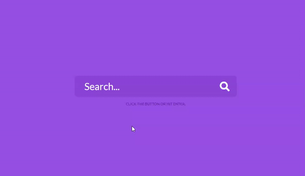 Awesome Animated Search Bar using HTML and CSS