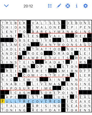 The New York Times Crossword Puzzle Solved Friday S New York Times Crossword Puzzle Solved December 4 2020