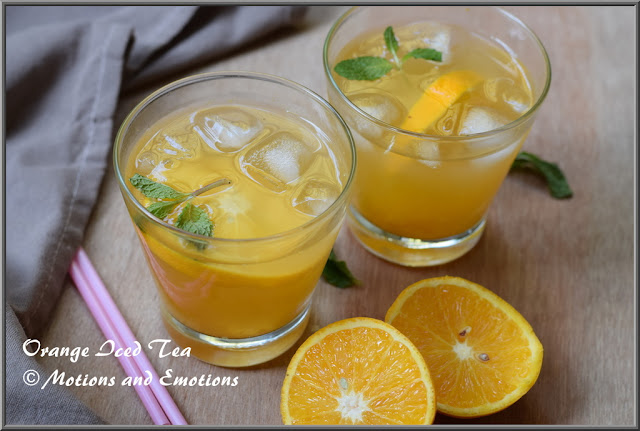 Orange Iced Tea / How to make Orange Iced Tea