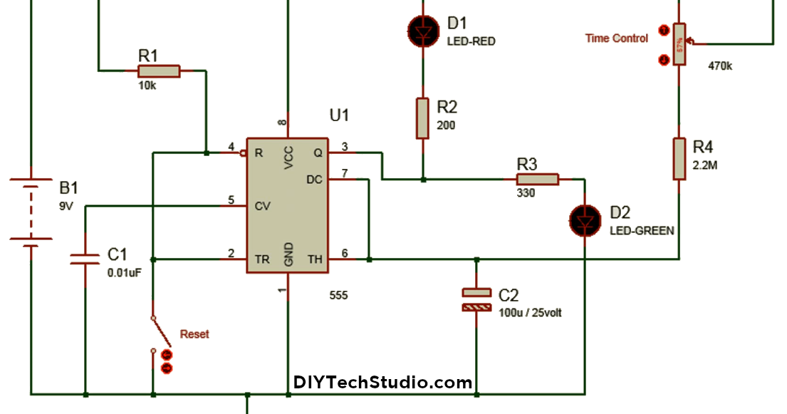 DIYTechStudio: How to make analog adjustable timer using 555 IC