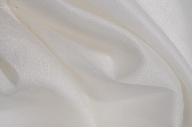 White Cotton Silk Fabric