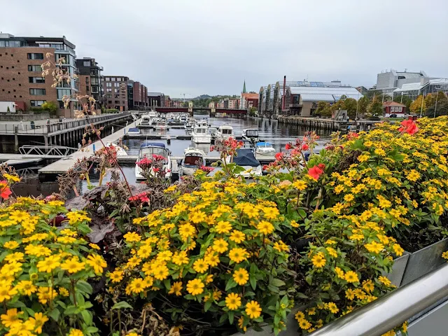 Blomsterbrua in Trondheim Norway