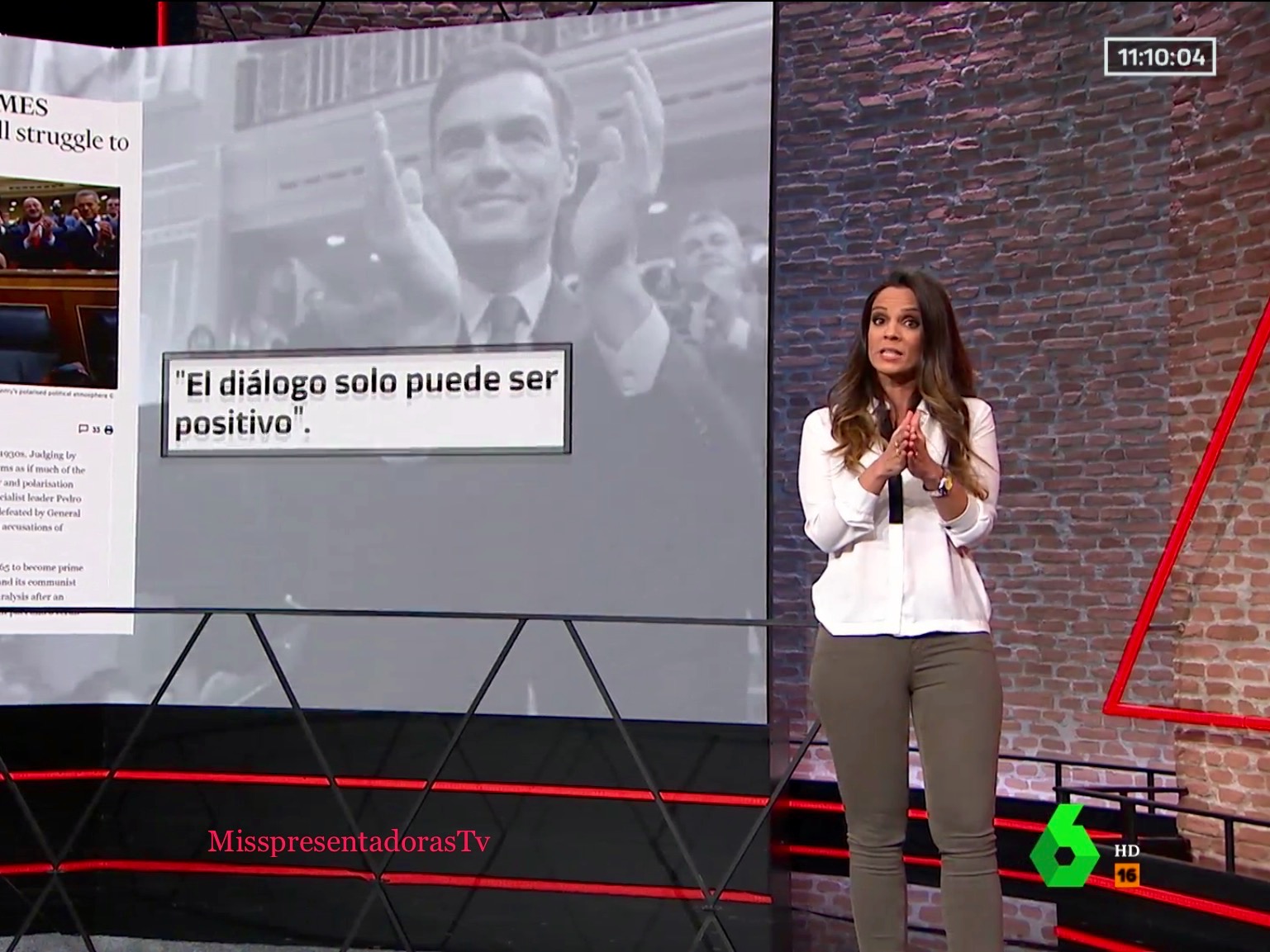 Miss Presentadoras TV Ana Cuesta. ARV La Sexta (10/1/20)