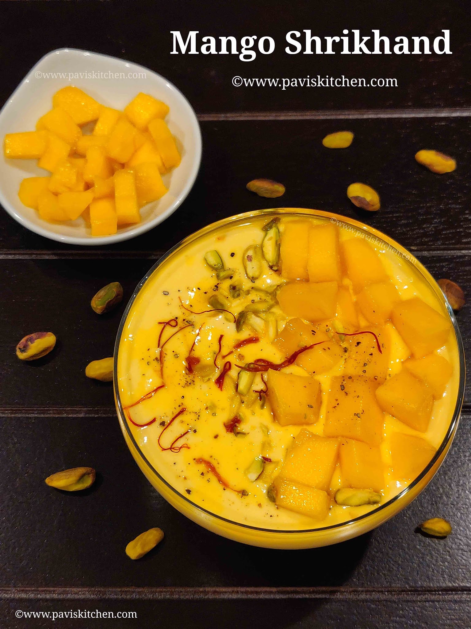 Easy mango shrikhand recipe | Instant mango shrikand | amrakhand recipe | Mango greek yogurt dessert