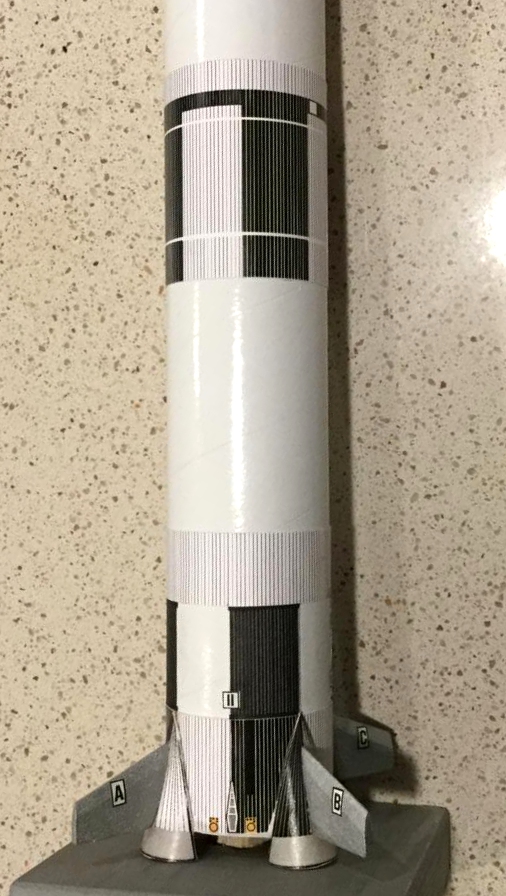 Model Rocket Building DR. Zooch Saturn V TIP