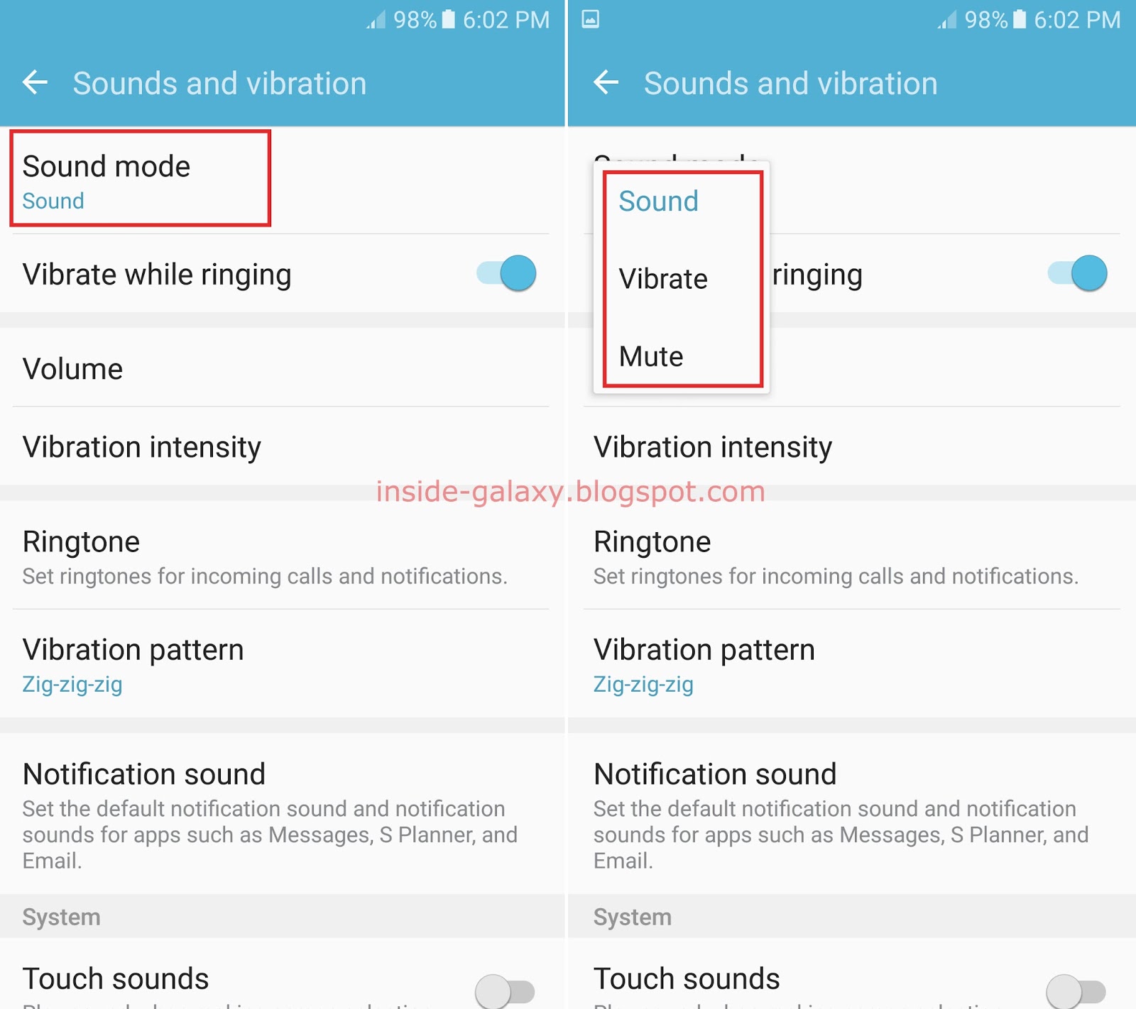 Inside Galaxy Samsung Galaxy S7 Edge How to Change Sound Profile in