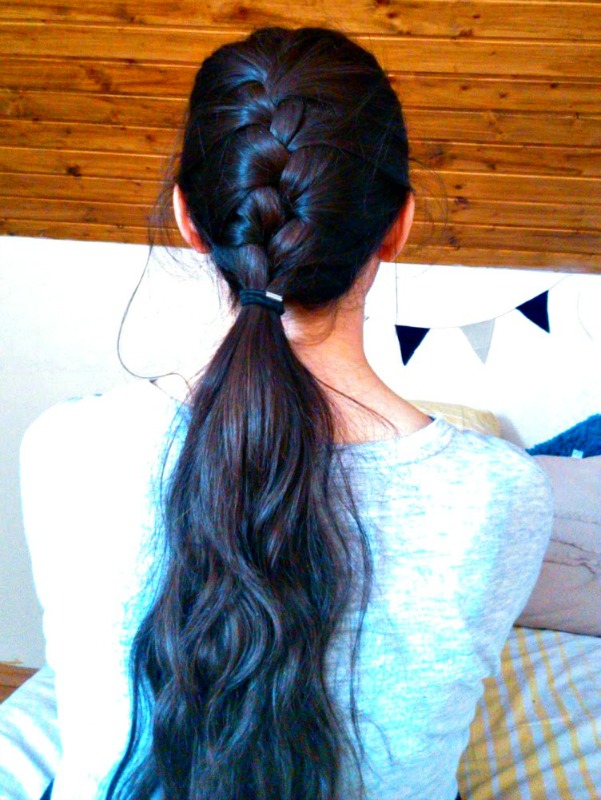 Cute braided hairstyles to rock this season  Chunky Braided Ponytail