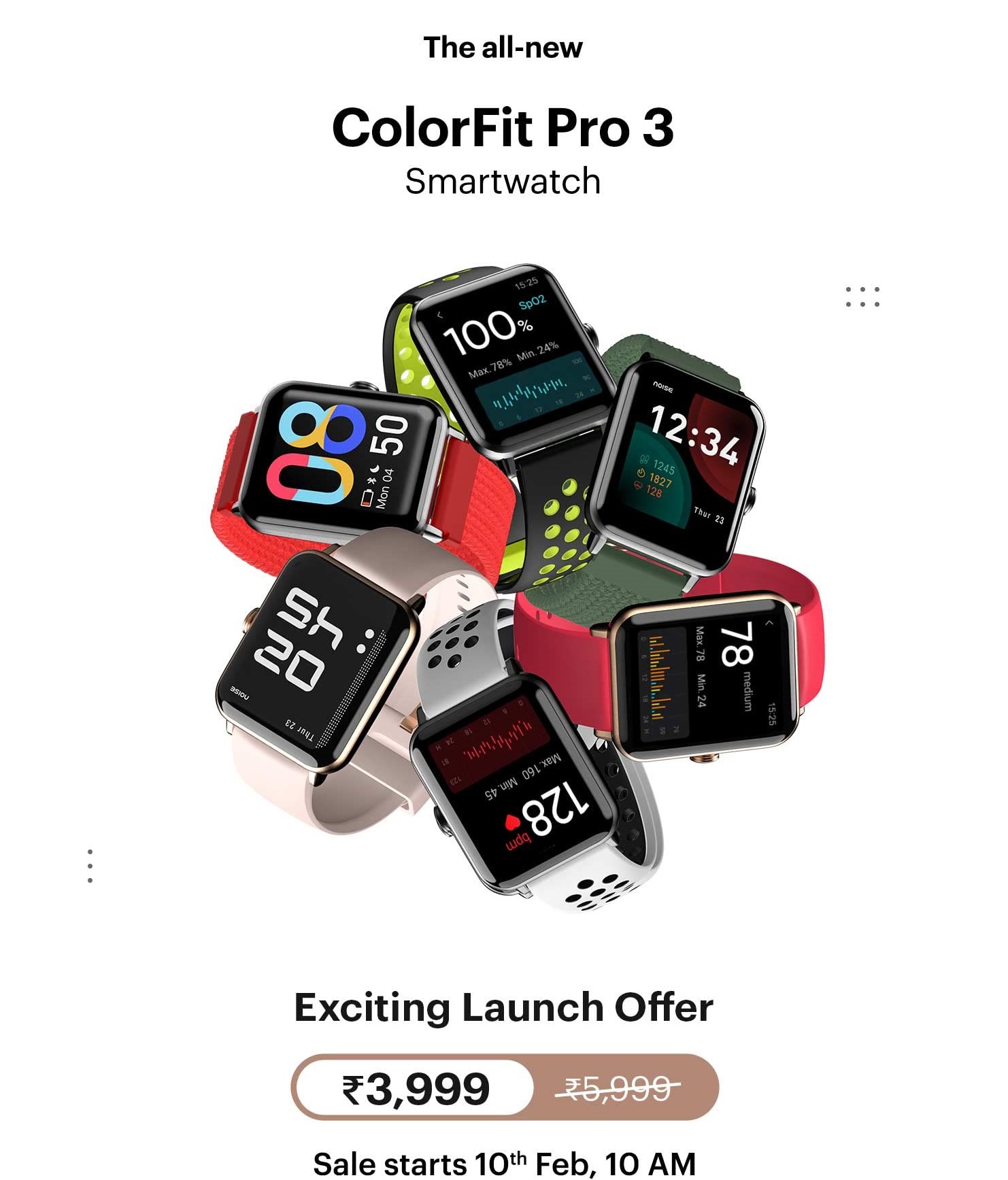 Noise ColorFit Pro 3 Smartwatch - Gadgets 4 you