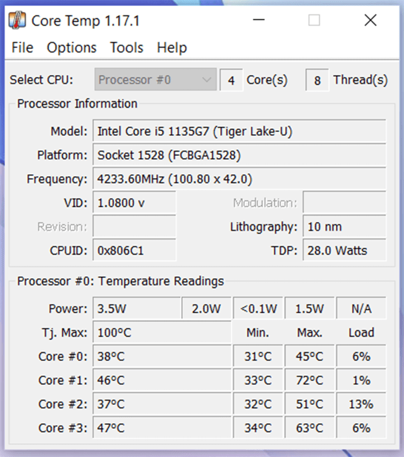 Core Temp Core Temp