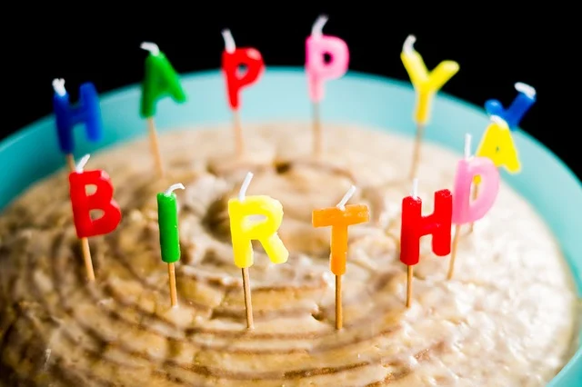 Beautiful Happy Birthday Image in hd with cake and candles free download