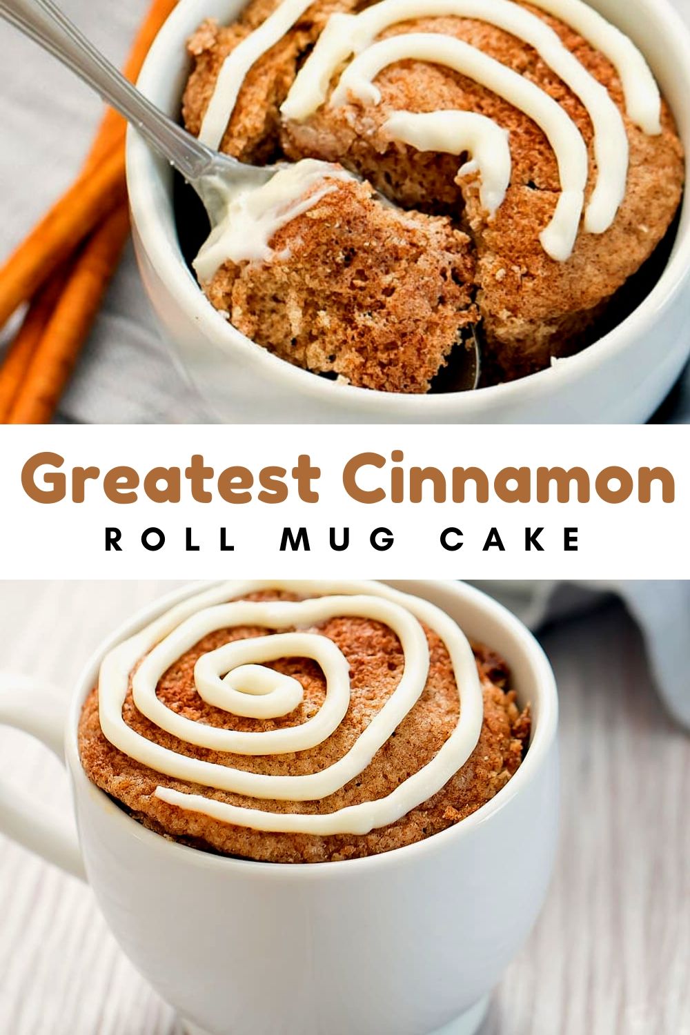 Greatest Cinnamon Roll Mug Cake cinnamonroll mugcake