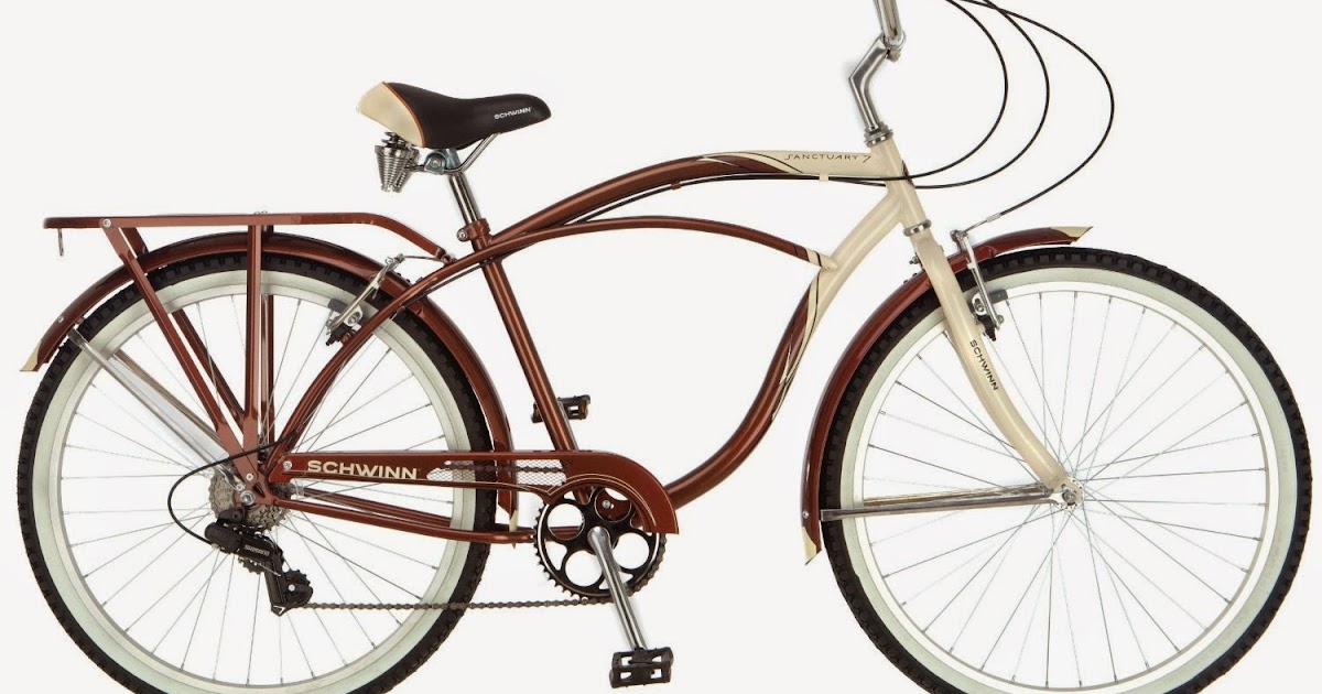 Exercise Bike Zone Schwinn Sanctuary 7Speed Cruiser Bicycle, Men and