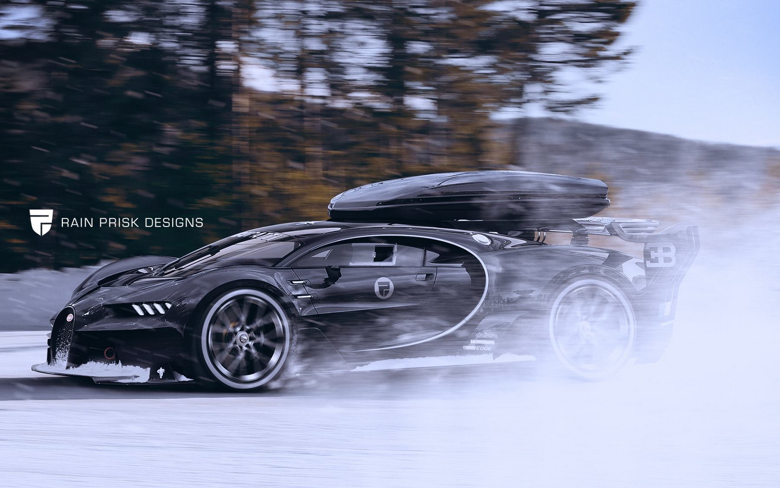 Bugatti Chiron Ready For Skiing