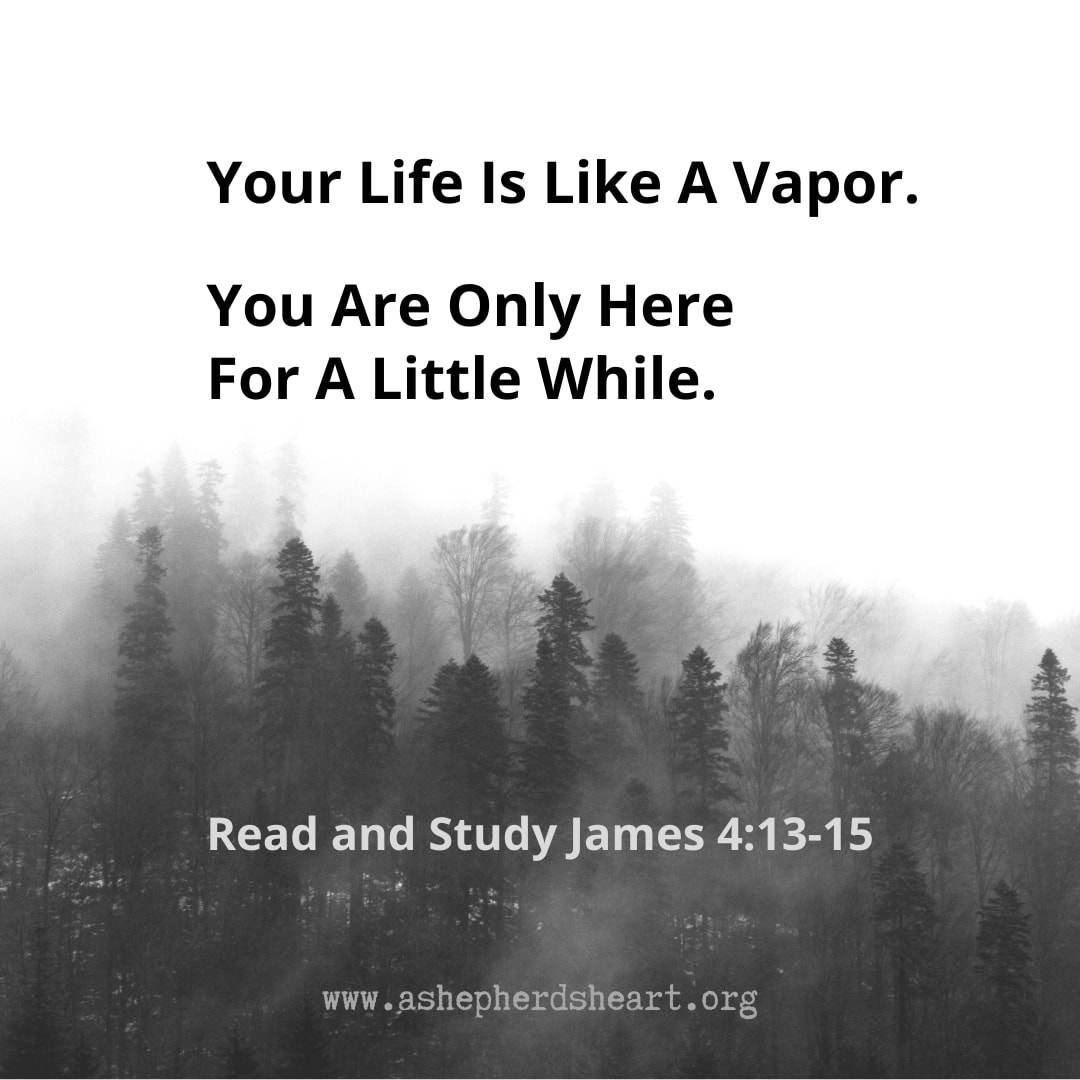 A Shepherd's Heart Life Is Like A Vapor.