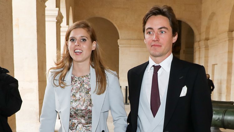 Beatriz de York and Edoardo Mapelli at the wedding of Christophe Napoleón and Countess Olympia of Austria