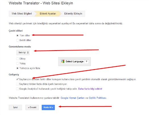 Blogger Icin Google Ceviri Eklentisi Blog Hocam Daha Iyi Bloglar Icin