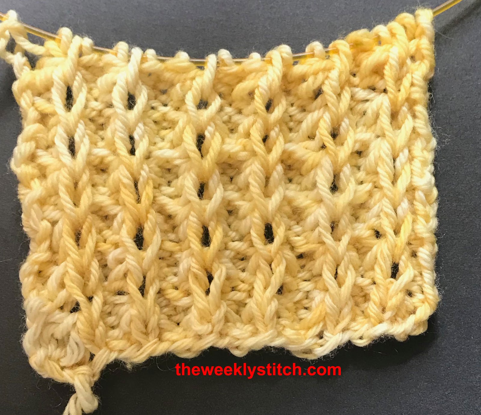 Chain Stitch Rib Knitting The Weekly Stitch