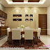 Contemporary kitchen, dining and living room