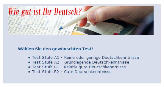 Alles zum Deutschlernen: Testen Sie Ihr Deutsch