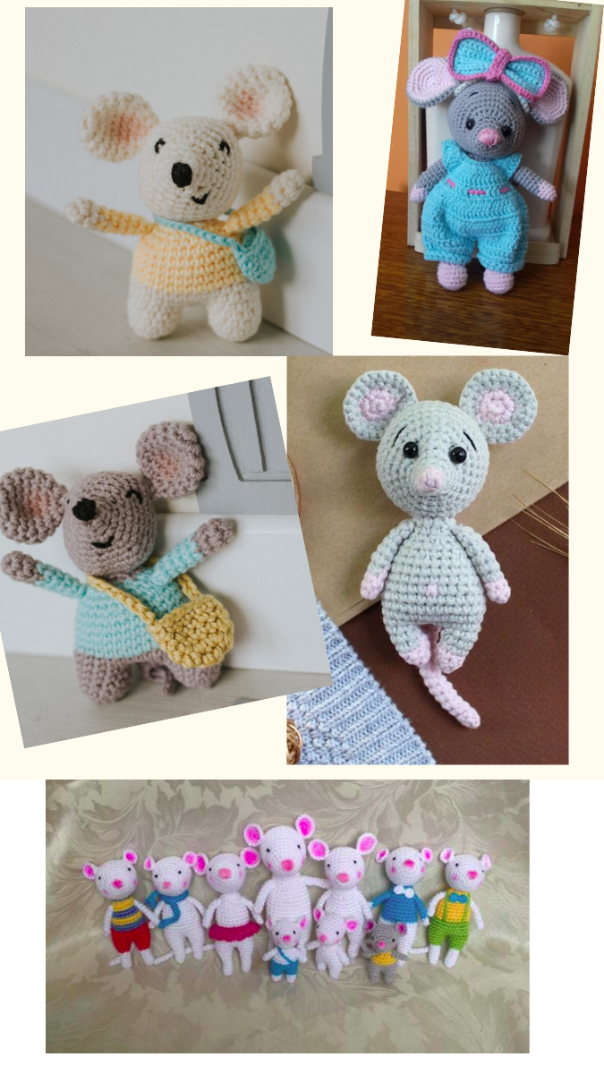 amigurumi raton paso a paso