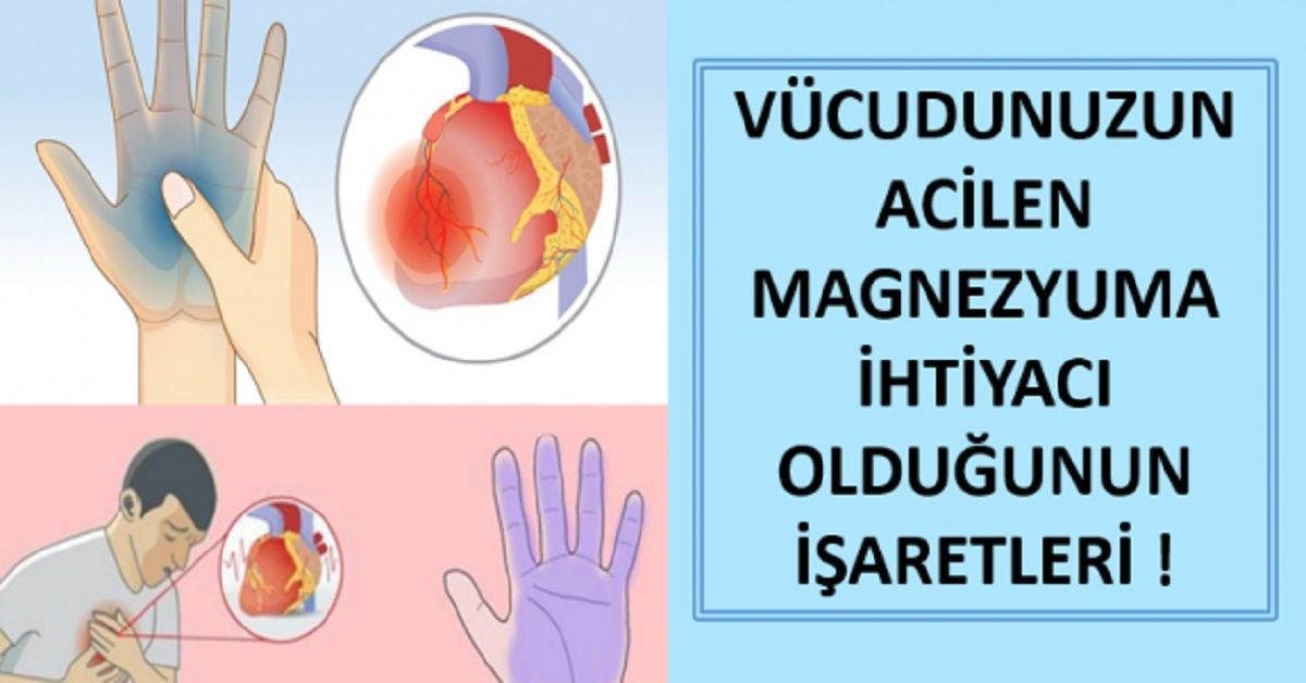 magnezyum ihtiyacinin belirtileri