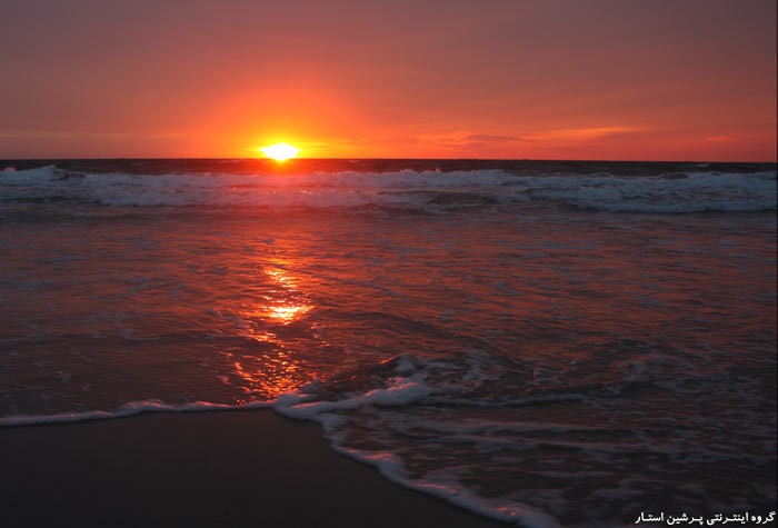خلفيات غروب الشمس على البحر