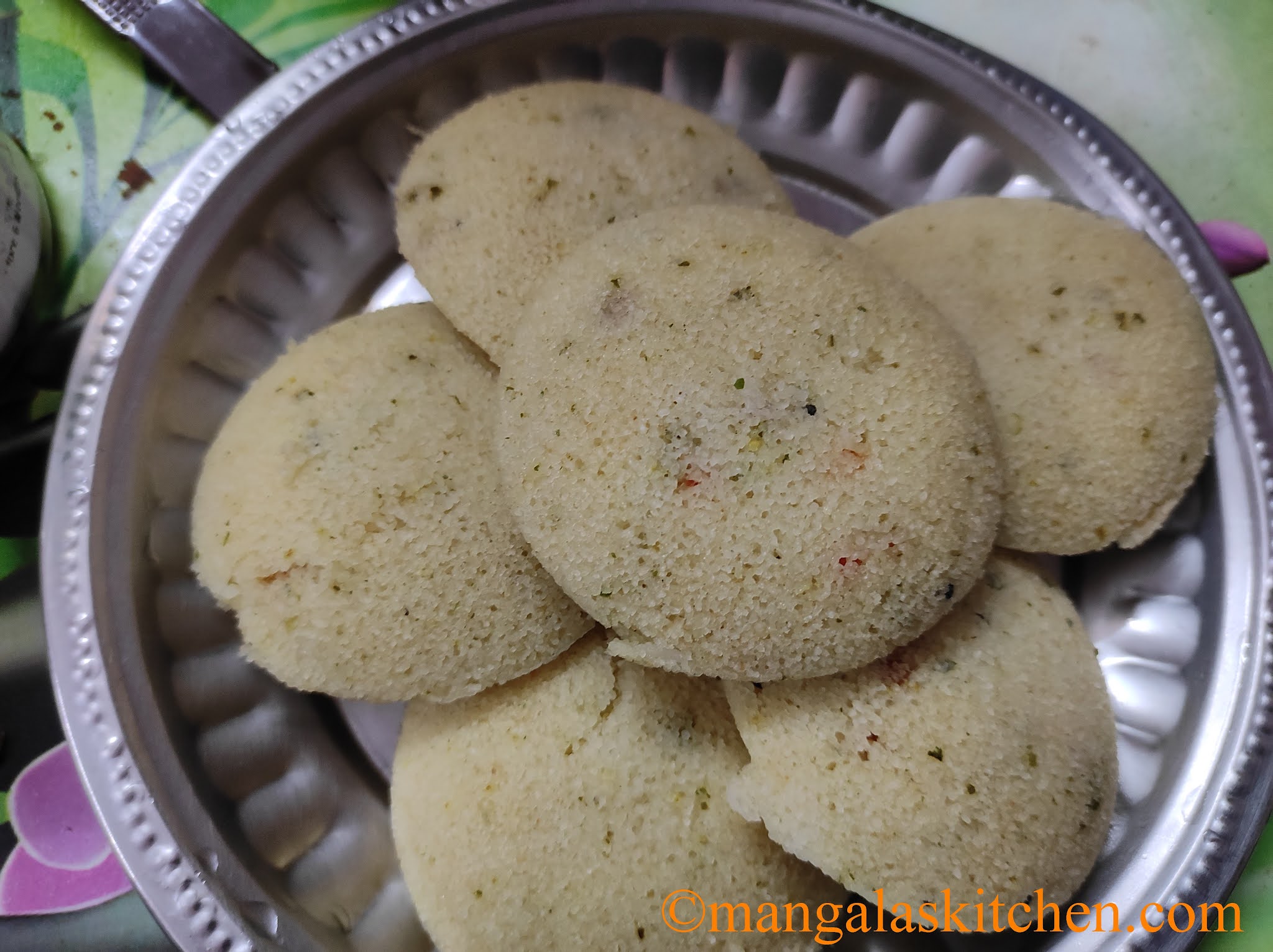 Barnyard Millet Rava idli Kuthiraivali Rava Idli Millet Rava Idli Mangala's Kitchen