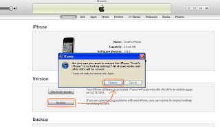How to restore iPhone 4S factory settings in iTunes.
