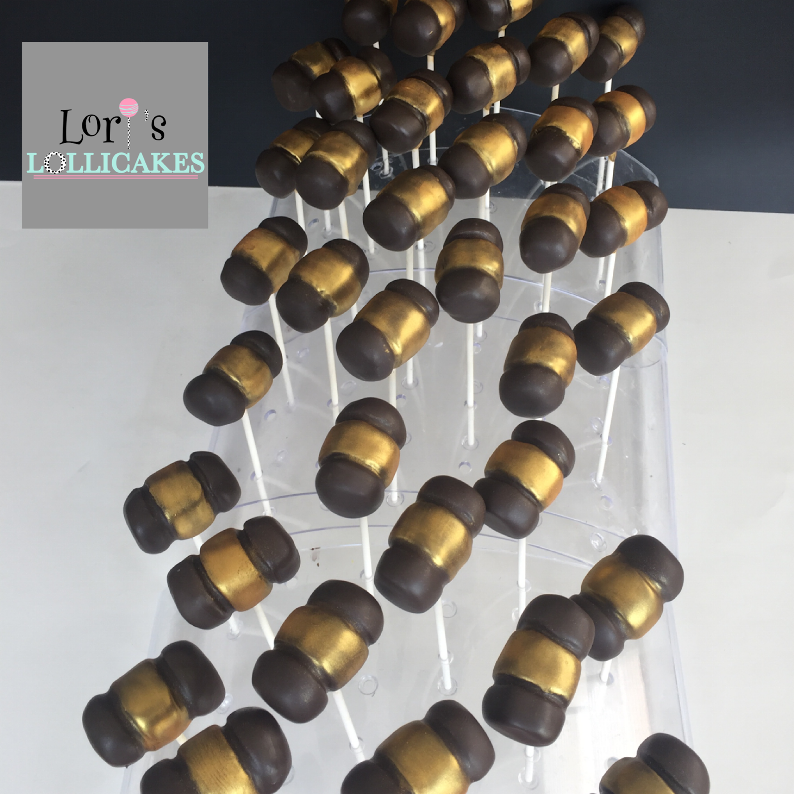 Lori's Lollicakes Gavel cake pops