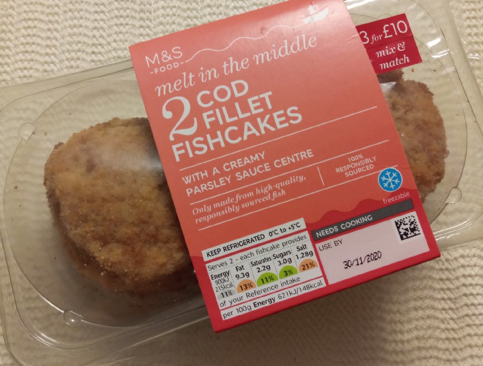 Supersupergirl's Food Reviews [Review] M&S Marks and Spencers Cod