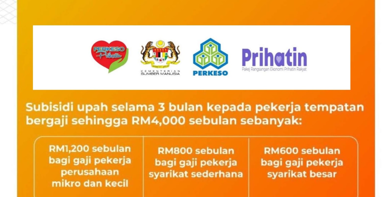 Upah program subsidi Bantuan Subsidi