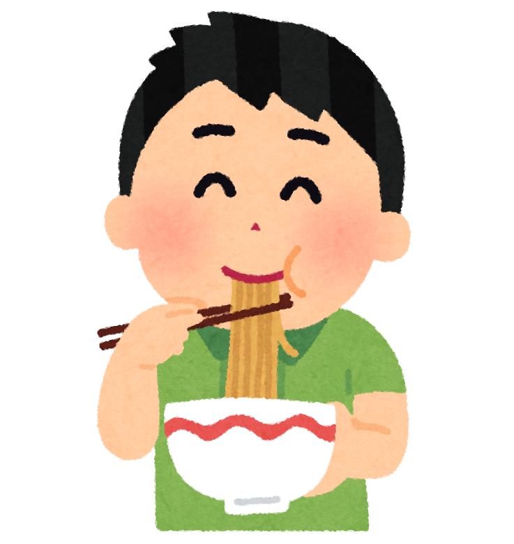 ラーメンを食べる男の子のイラスト | かわいいフリー素材集 いらすとや