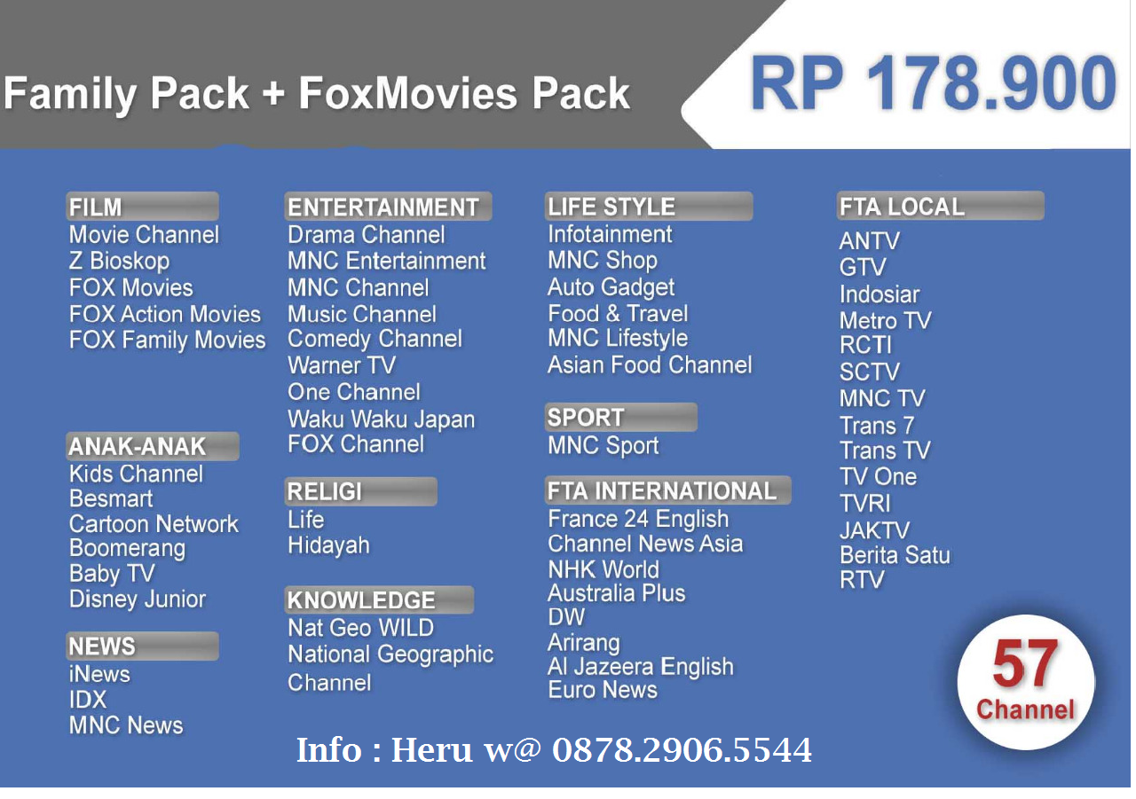 TOP TV / MNC VISION MEDAN - LANGSUNG PASANG W@ 087829065544