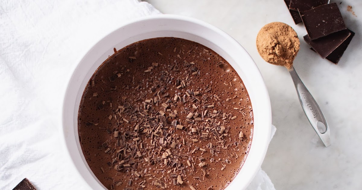 Creamy Vegan Chocolate Custard (no bake!)