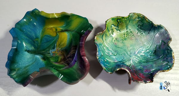 2 modelos de cuencos o vaciabolsillos multicolor Ideadoamano