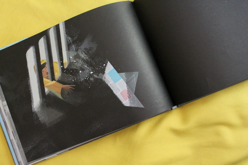 Books and Umbrellas Float by Daniel Miyares