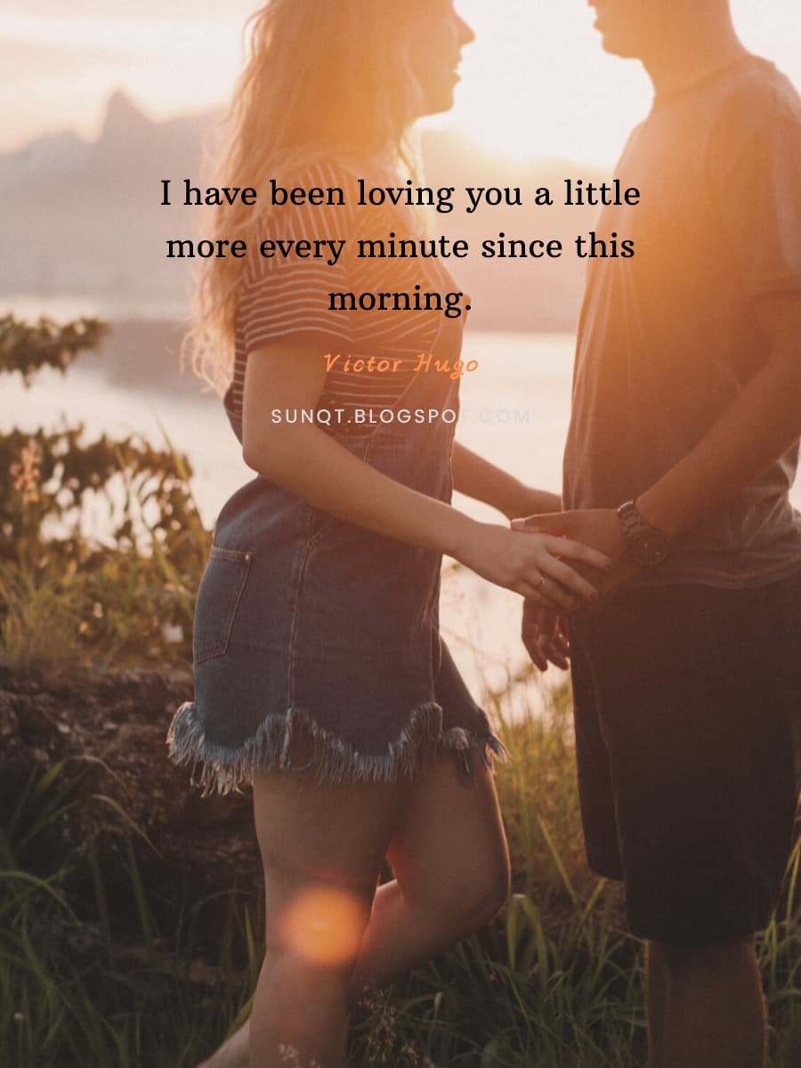 I have been loving you a little more every minute since this morning ...