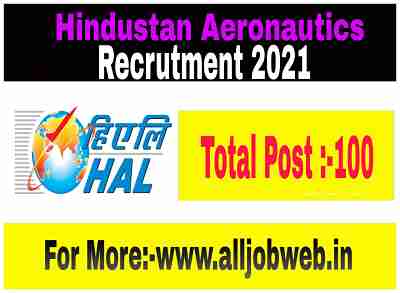 Hindustan Aeronautics Limited Recruitment 2021 - 100 Design Trainee & Management Trainee Posts