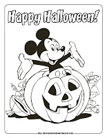 halloween coloring pages mickey mouse pumpkin