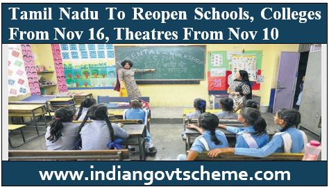 Tamil Nadu To Reopen Schools