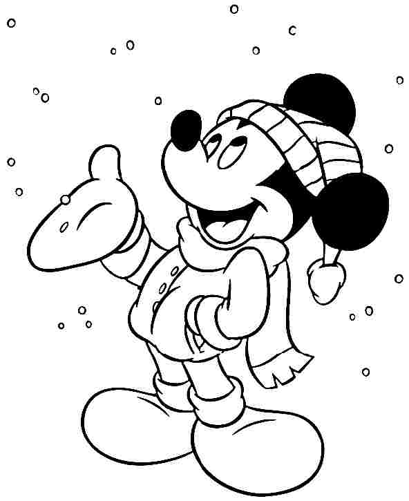 Tranh Tô Màu Đẹp Cho Bé: 40 Tranh Tô Màu Hoạt Hình Chuột Mickey – P1