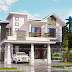 240 sq-m 4 BHK mixed roof modern home