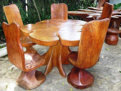 Mesas de madera rústicas artesanales | Construccion y Manualidades