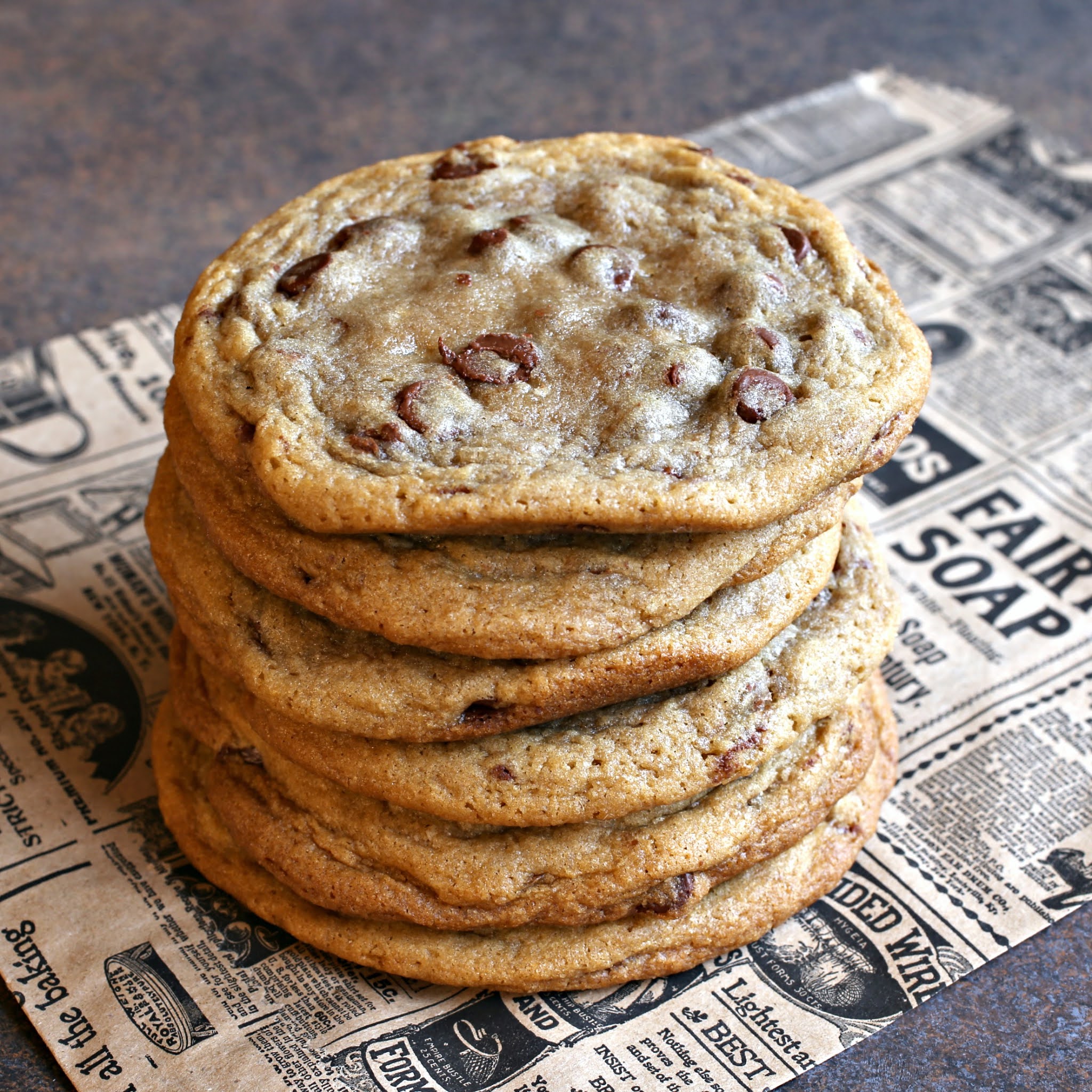 Thick And Gooey Chocolate Chip Cookies