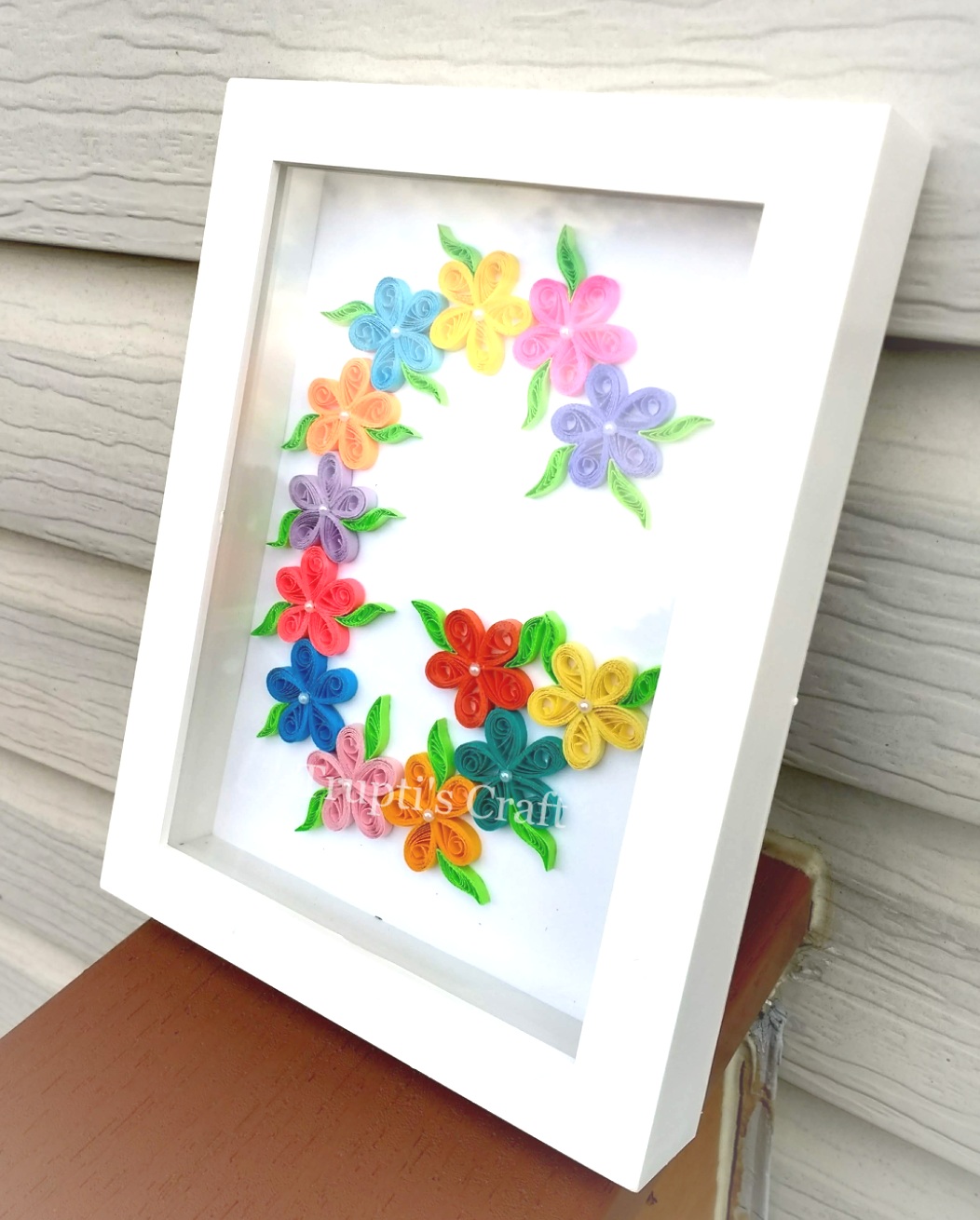 Trupti's Craft Paper Quilling Monogram 'G' Wall Frame / Wall Hanging