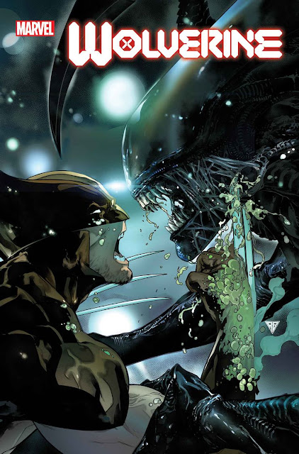 Wolverine #9 — Marvel vs. Alien Variant Cover by R.B. Silva